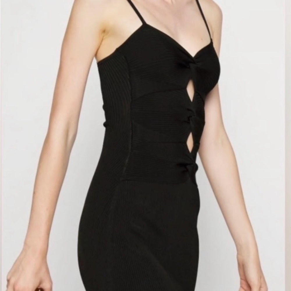 Cult Gaia Zenda Tib knit Black Mini Dress - Picture 2 of 7